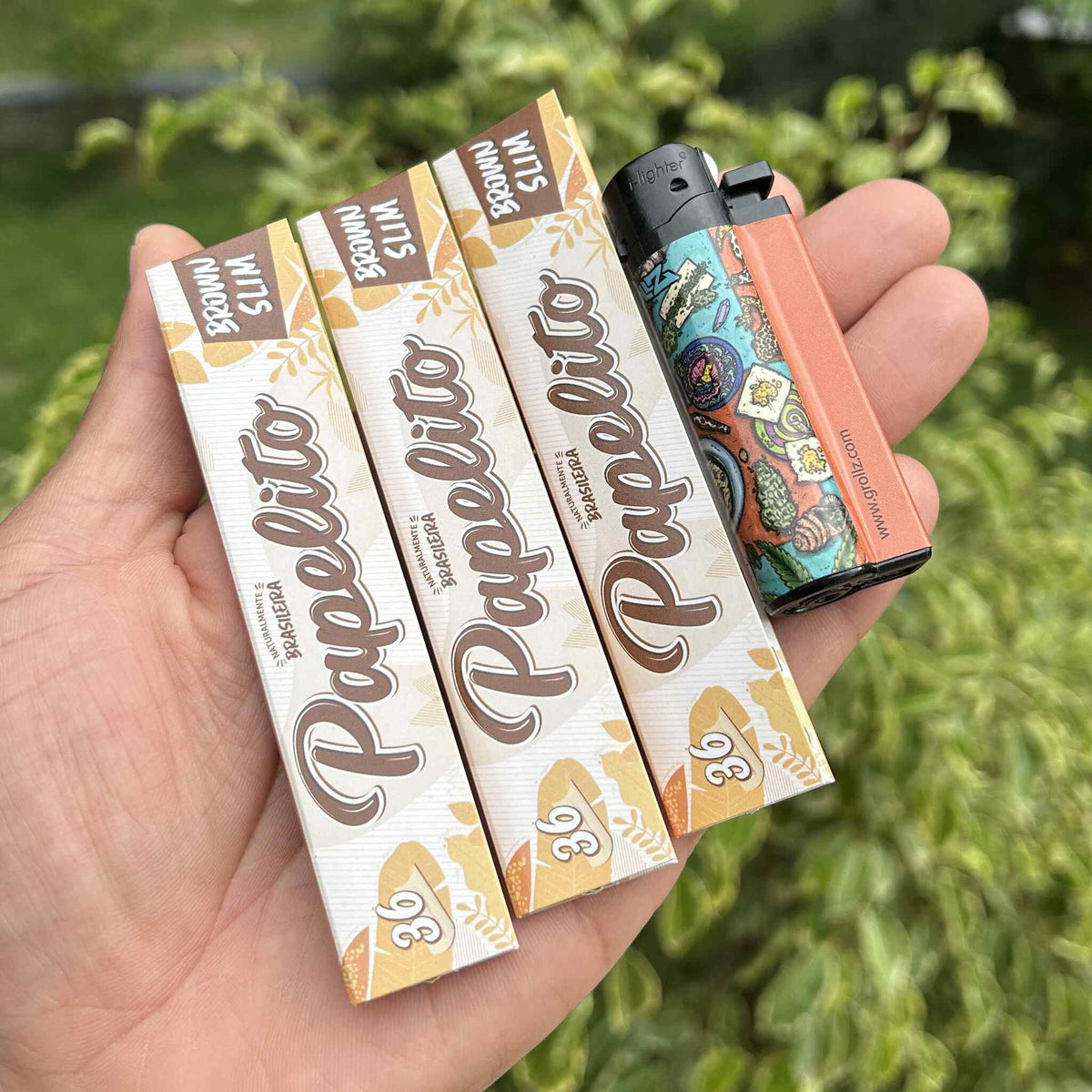 Combo de Abastecimento Papelito – 3 Sedas + 1 Isqueiro