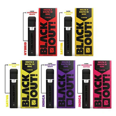 BLACK OUT DELTA-8/10 / HHC VAPE | 2 GRAMAS