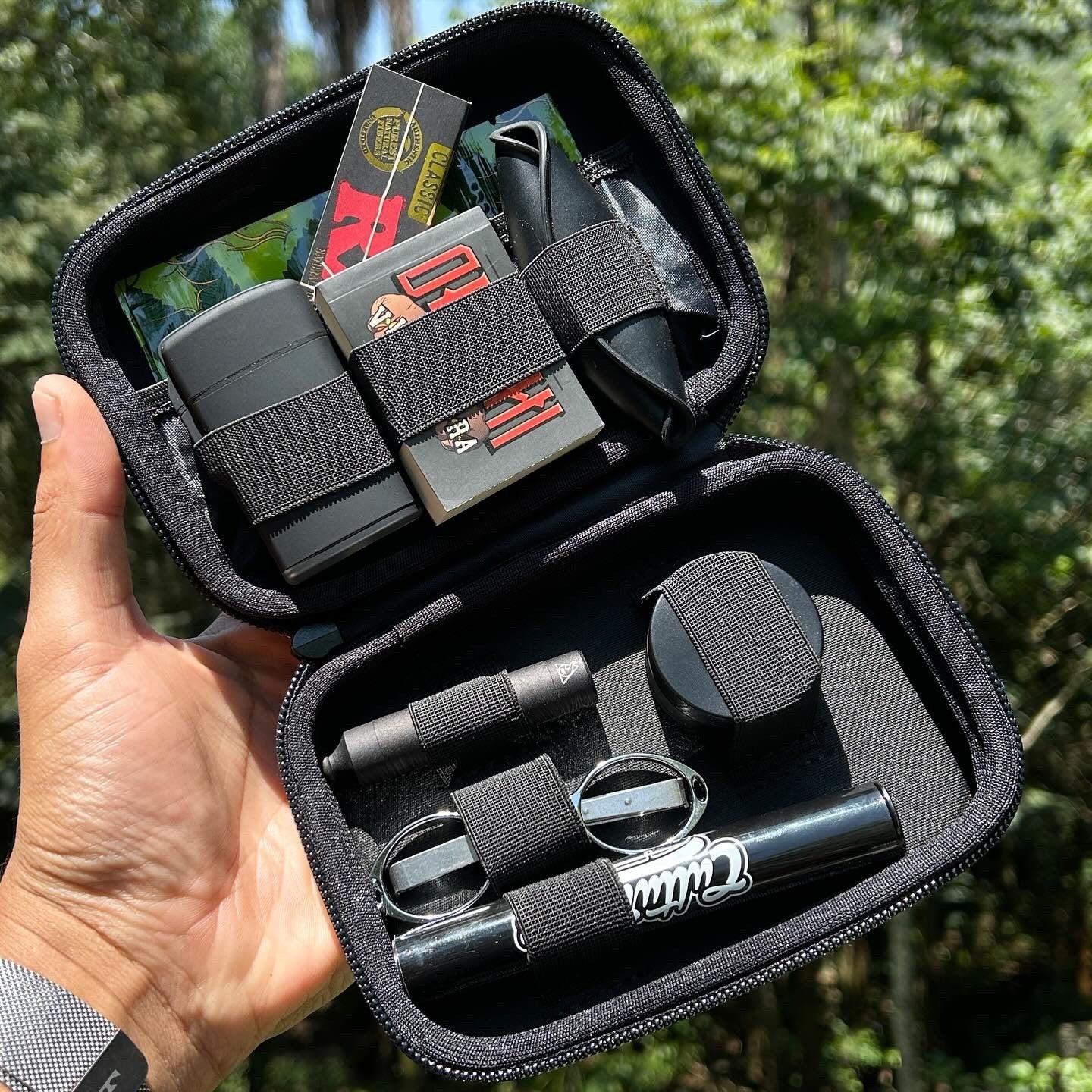 Kit Black Smoke – Case Puff Classic preto