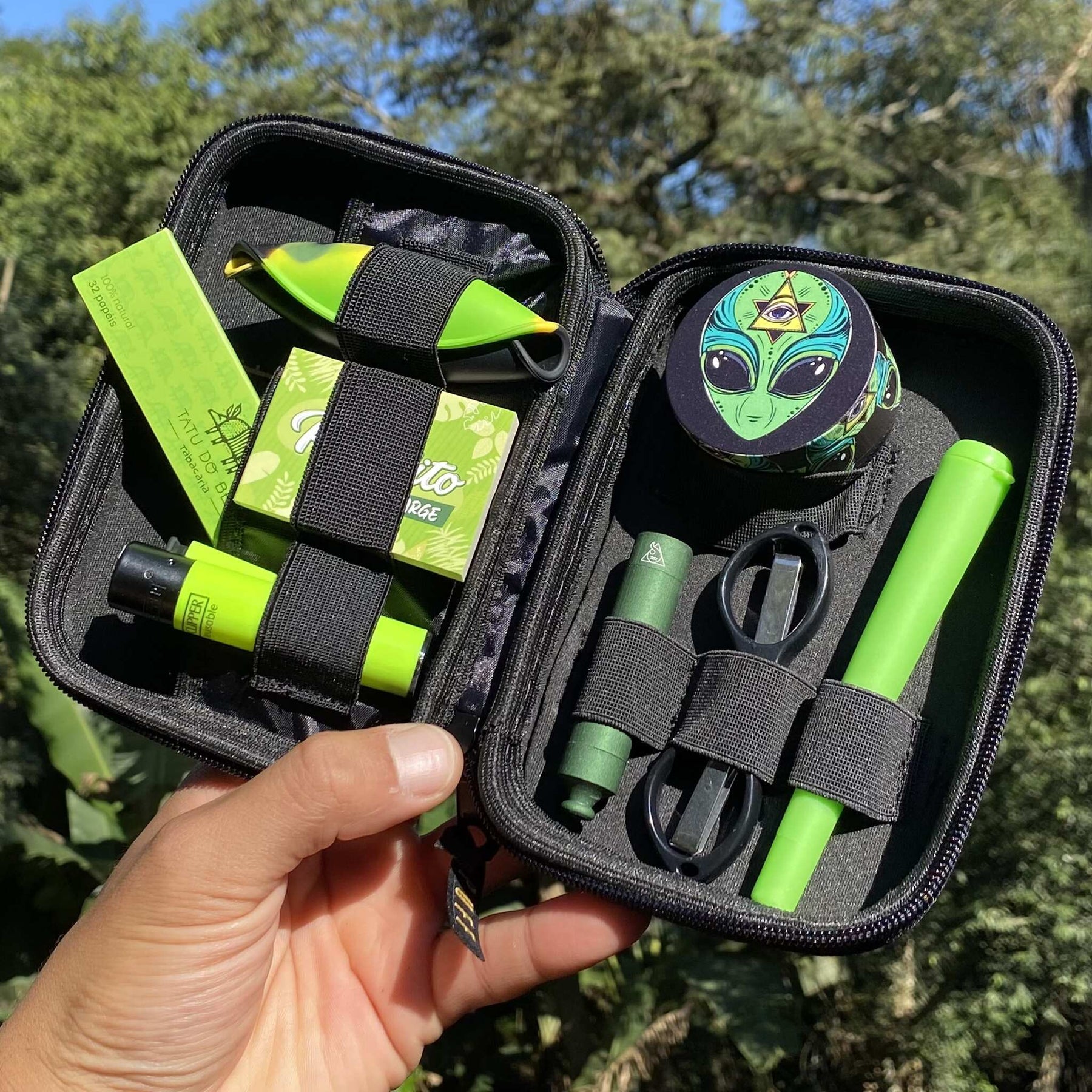 Kit Green Life – Case Puff Classic preto