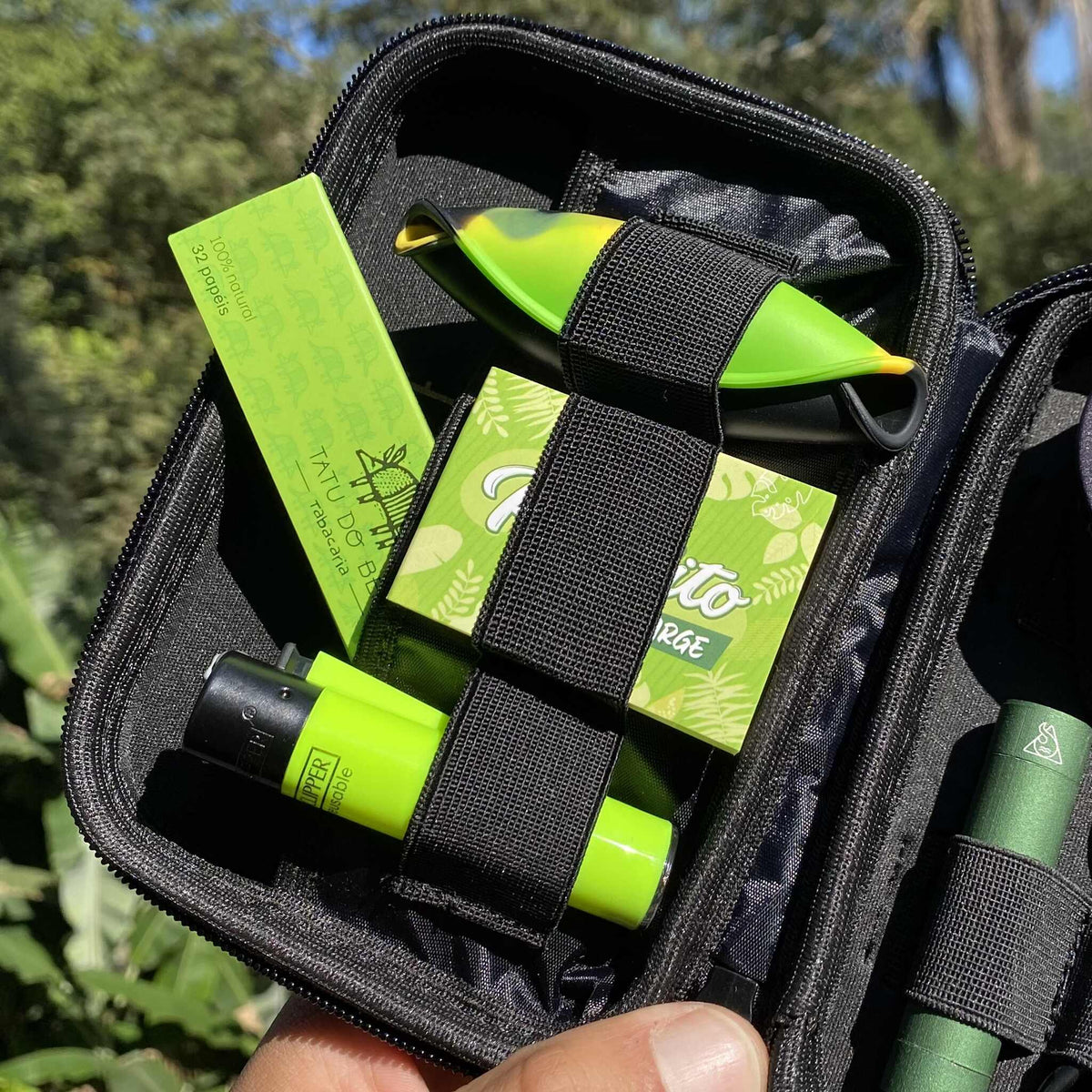 Kit Green Life – Case Puff Classic preto