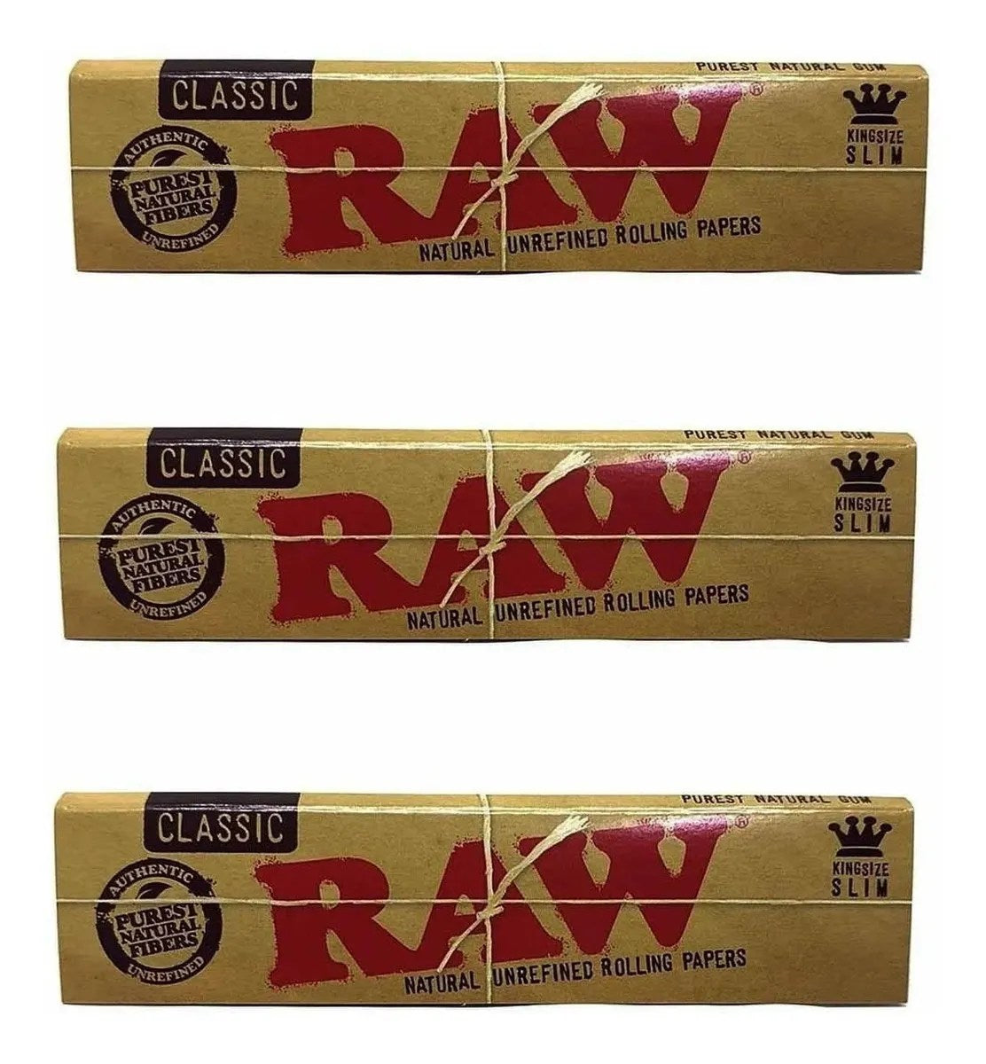 Combo Seda Raw classic king size – 3 Unidades