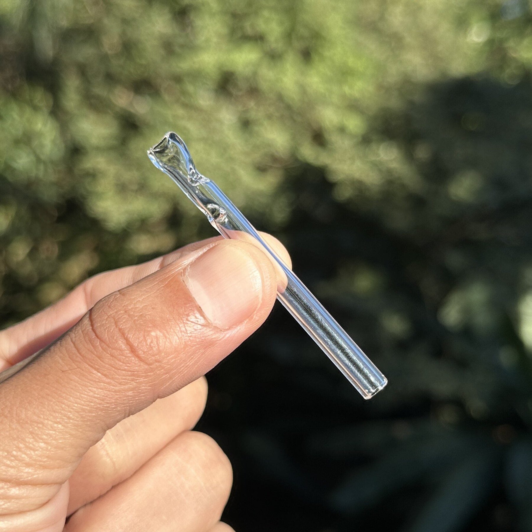 Piteira de vidro 7cm 6mm