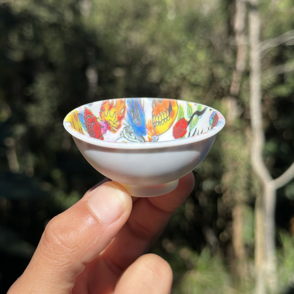 Cuia de silicone – Skull and Roses
