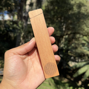 Porta beck de madeira Wood Burning grande – Círculo