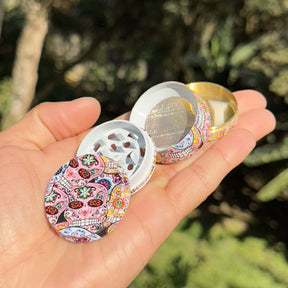 Dichavador de metal tambor Caveira Mexicana – 40mm