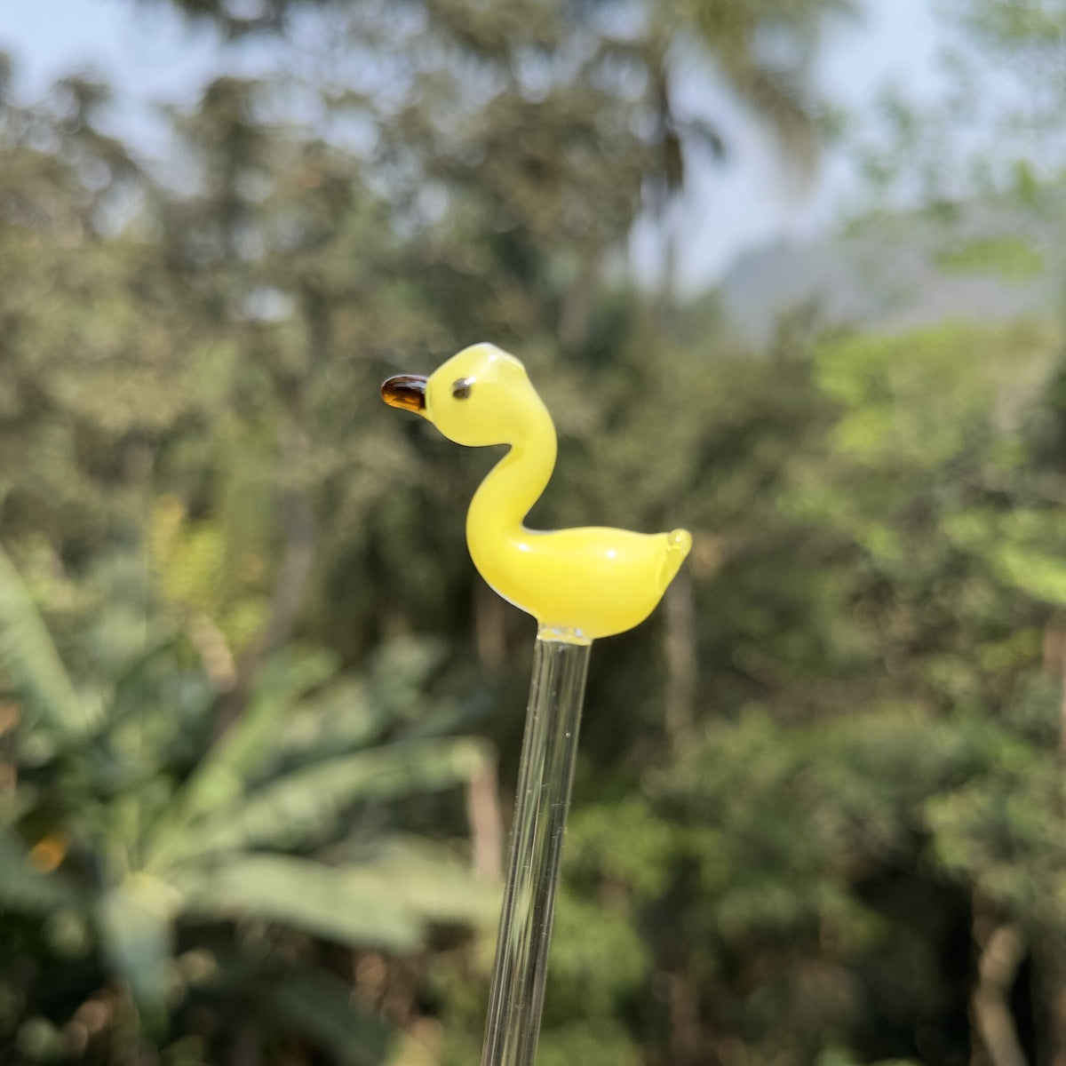 Piteira de vidro Yellow Duck
