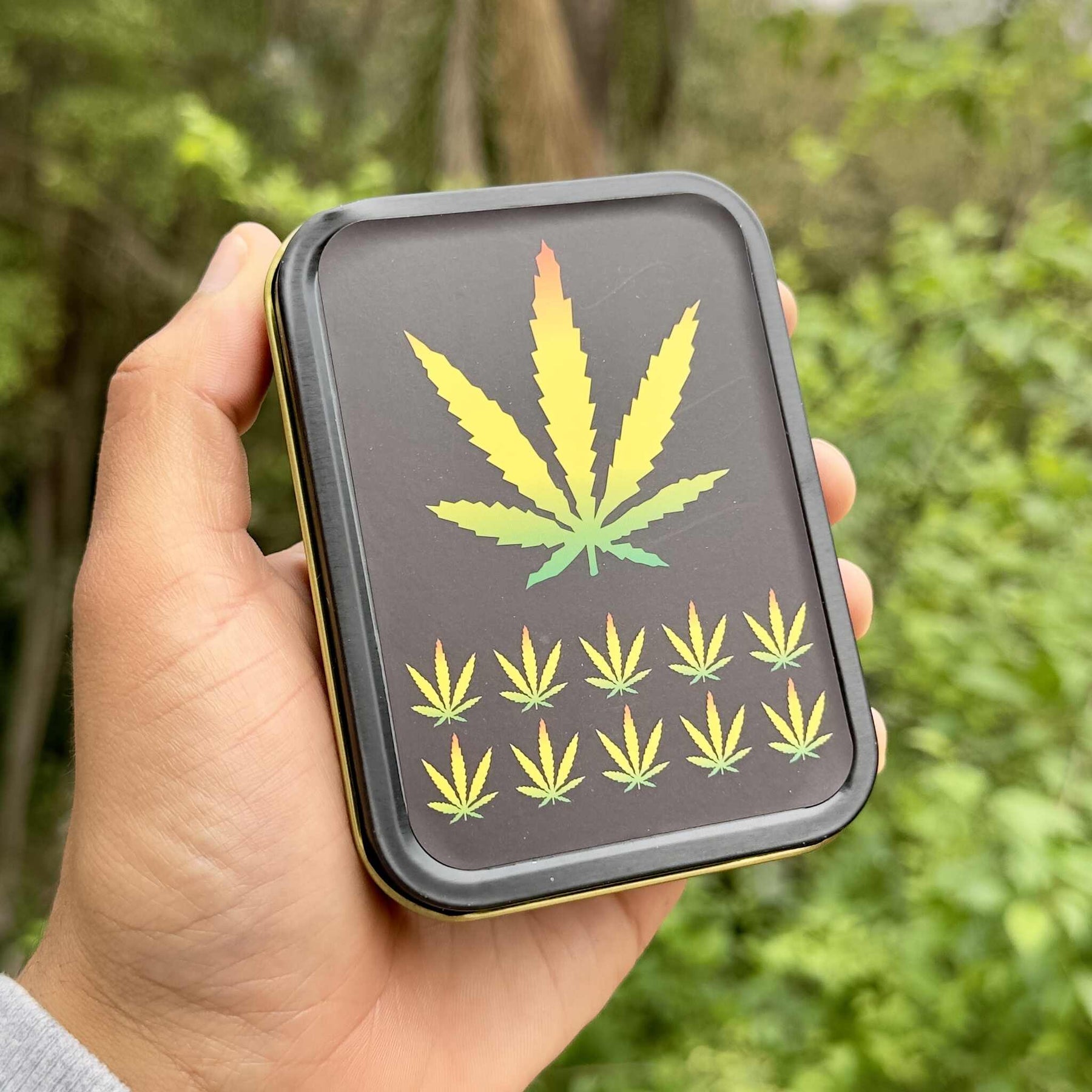 Lata de armazenamento Hemp Rasta
