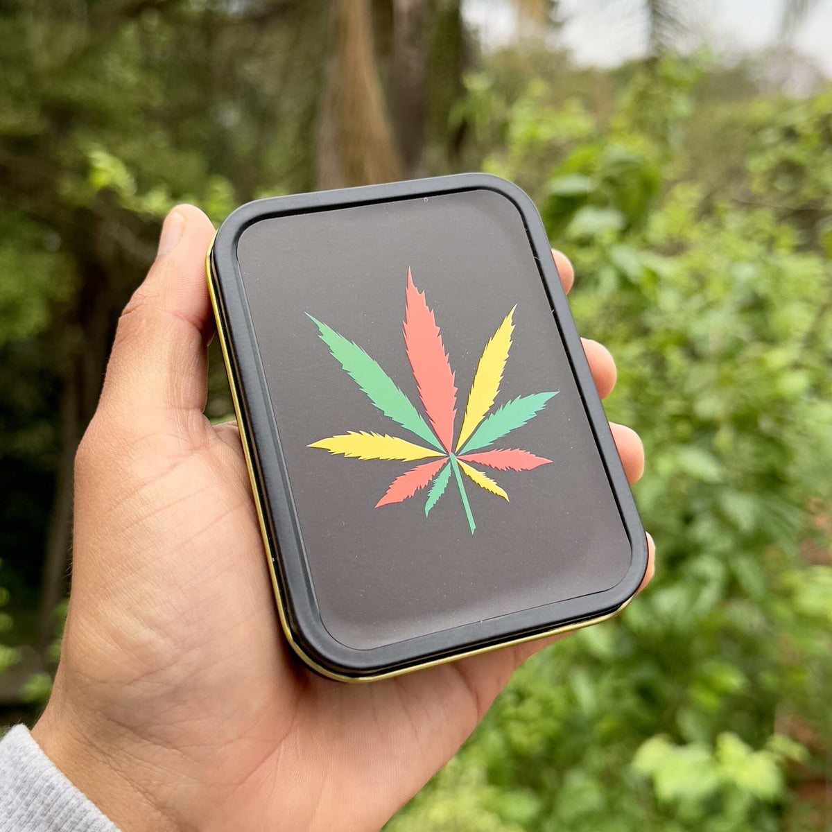 Lata de armazenamento Hemp Reggae