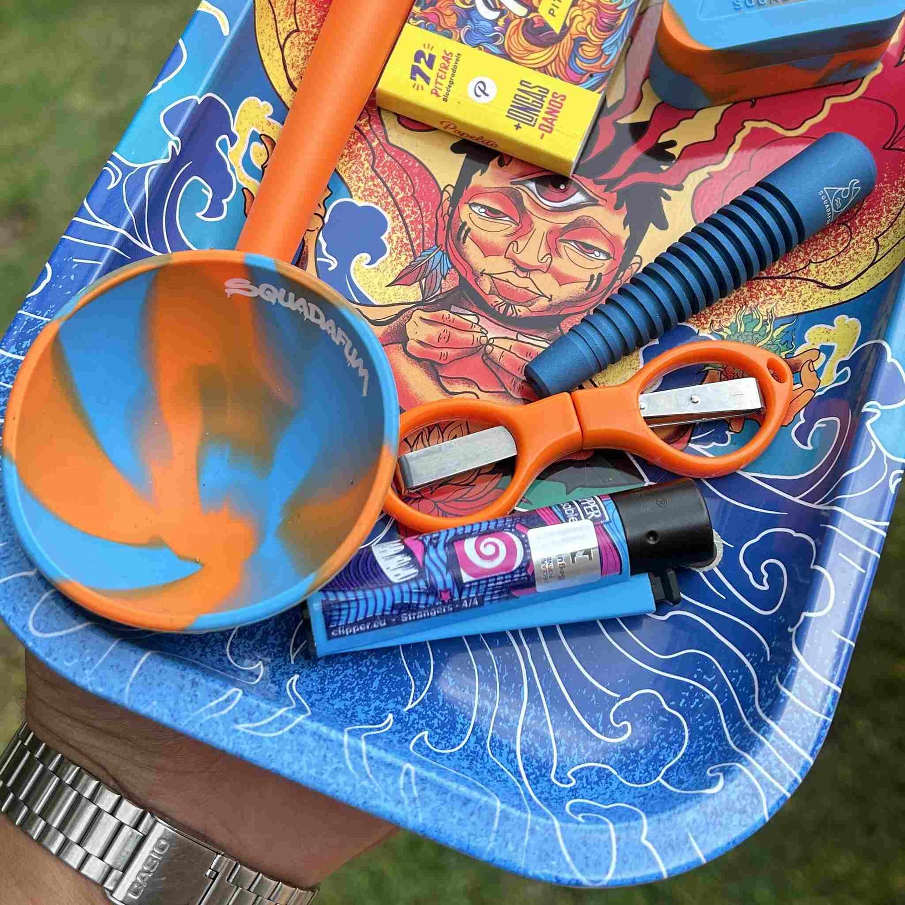 Kit Papelito Fire Elements – Bandeja Papelito metal