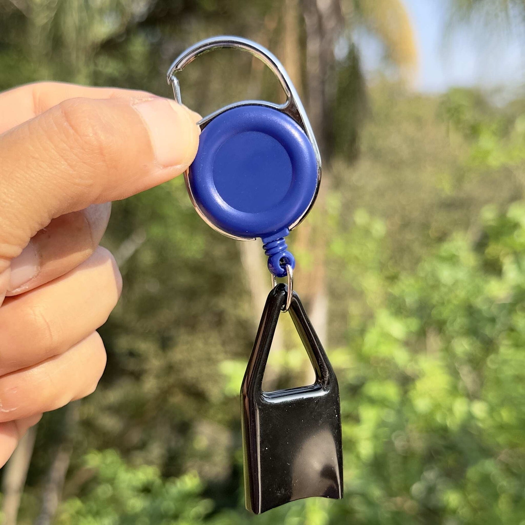 Porta isqueiro antifurto – azul