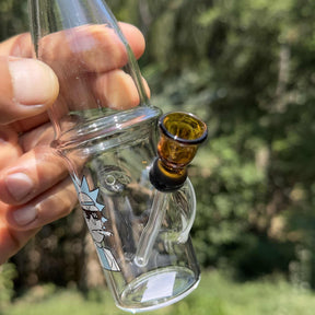 Bong de vidro Rick garrafa – ambar