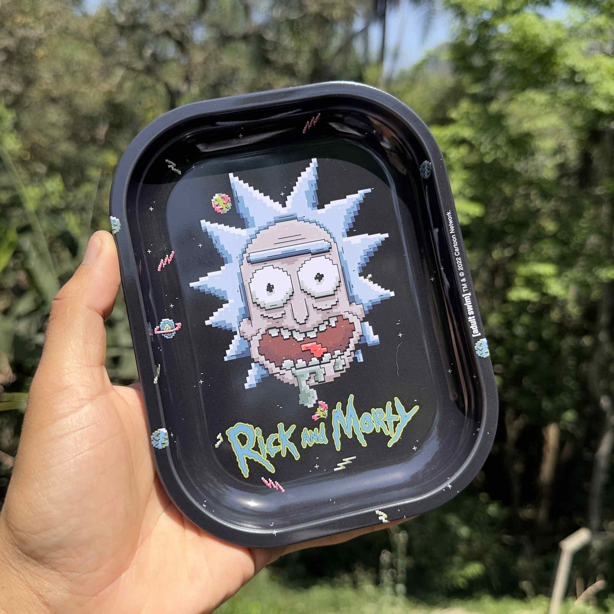 Bandeja de metal Rick 8bit – 18x14cm
