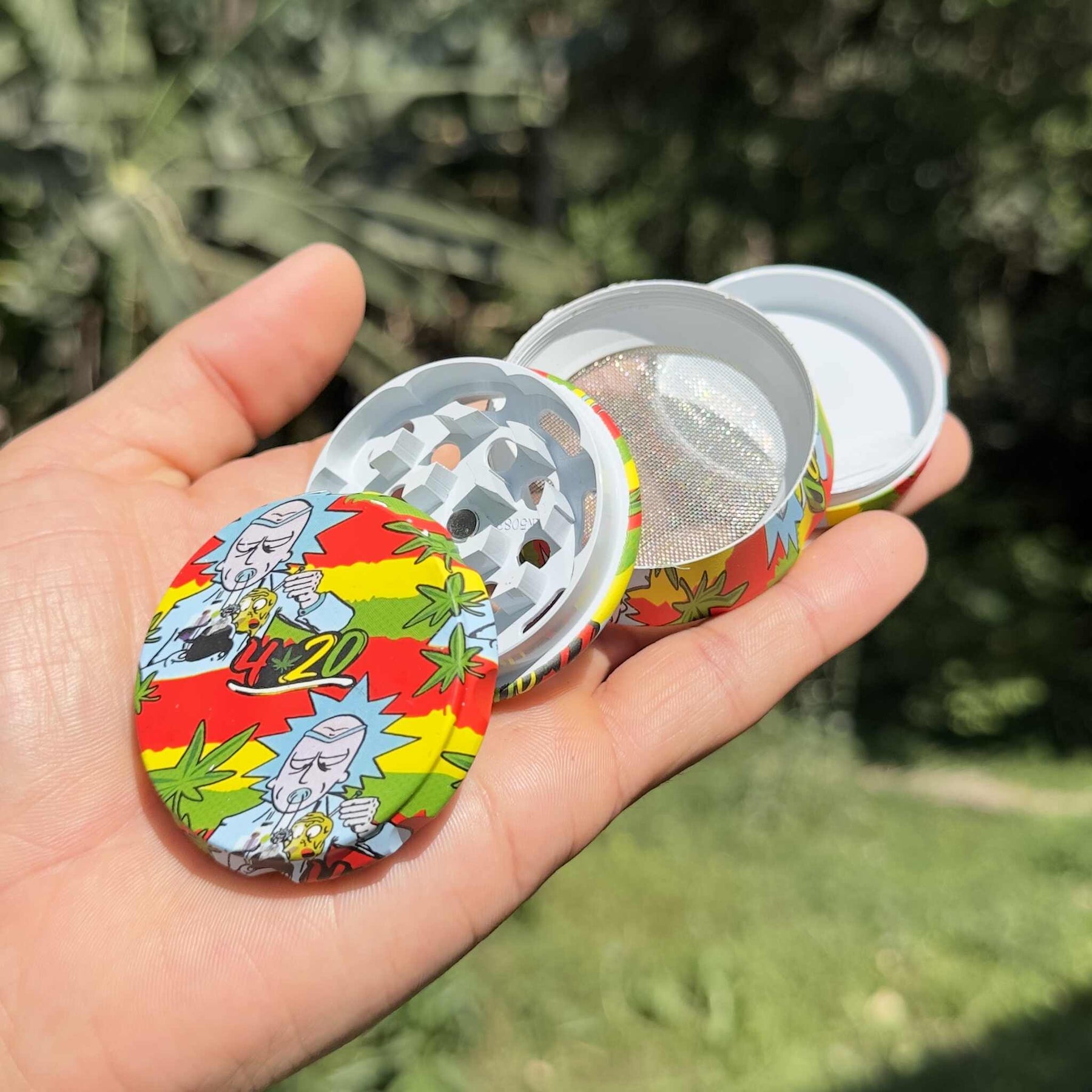 Dichavador de metal tambor Rick and Morty II – 4 partes 50mm