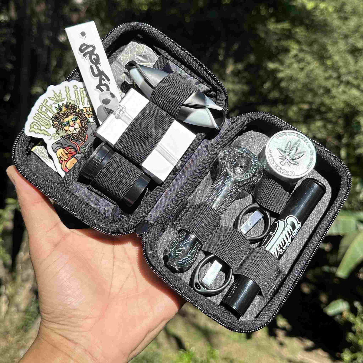 Kit Alien Og – com Pipe de vidro Squadafum