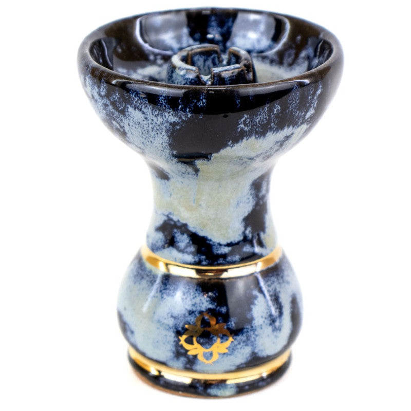 Ceramica Rosh Pequena Amazon Bowl Gold Azul e Verde Marmorizado