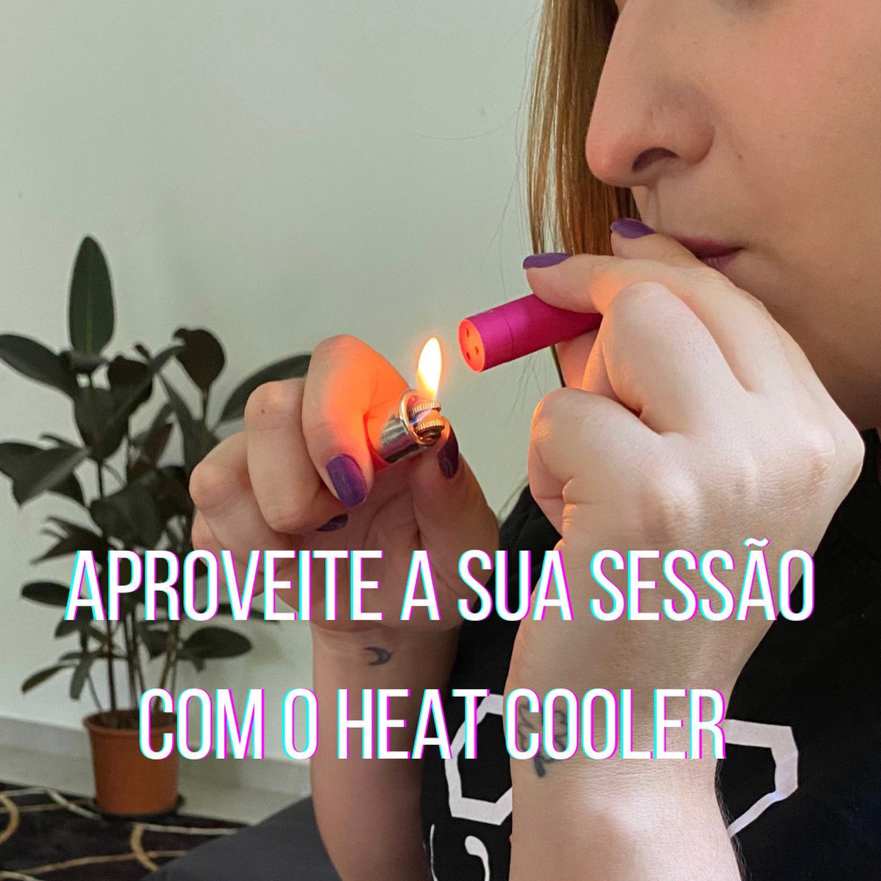 Pipe de metal Heat Cooler Squadafum + mocó para armazenamento Laranja