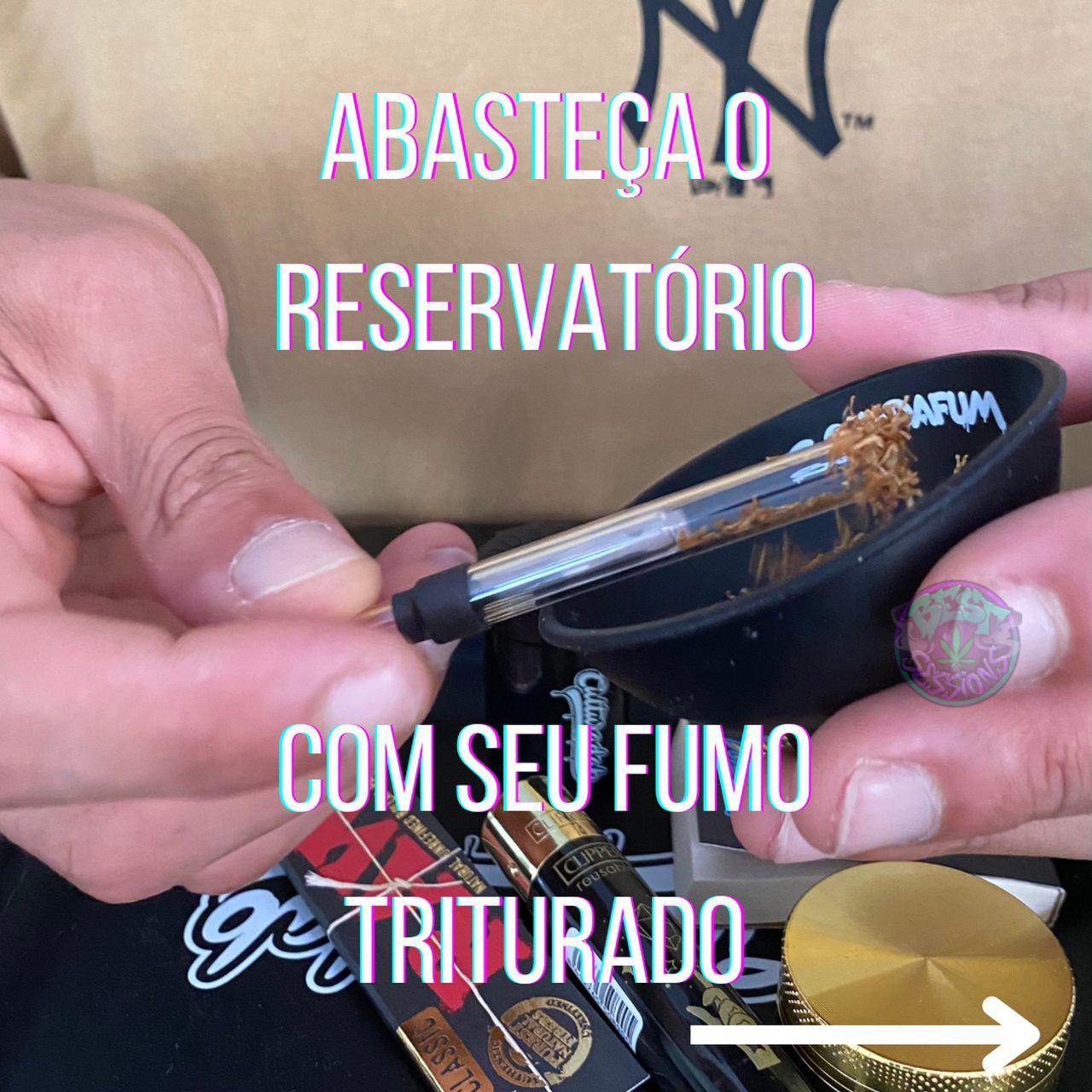 Combo Barty e Lisa – Seda de vidro + piteira de vidro