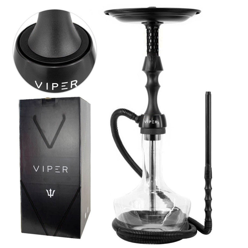 Narguile Triton Viper Completo Preto Com CAIXA