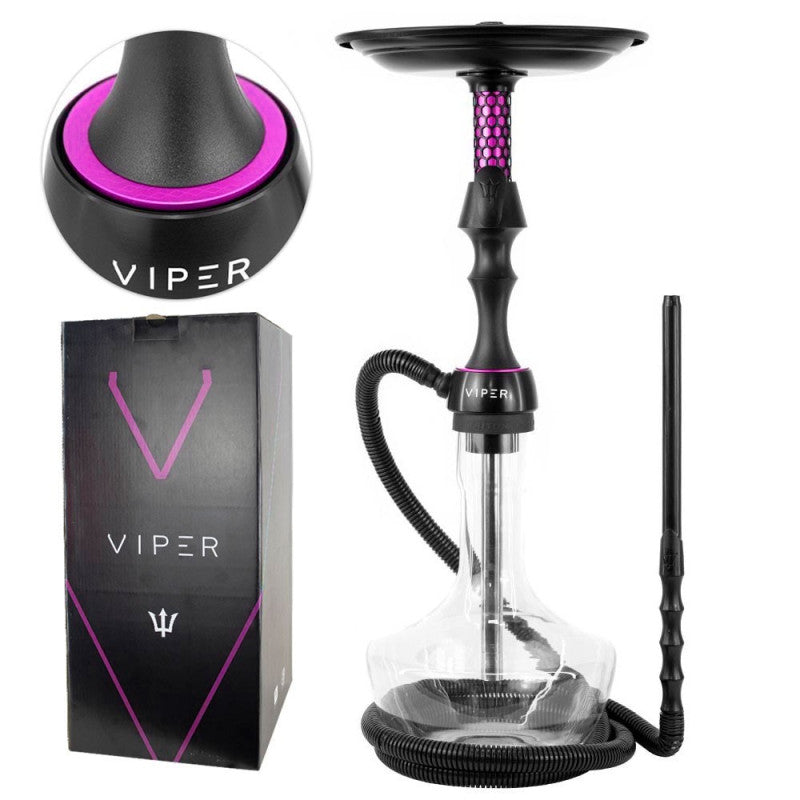 Narguile Triton Viper Completo Rosa Com CAIXA