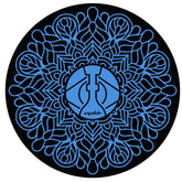 Tapete para Base Arguilebr Mandala Azul